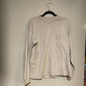 Casual Gray Long Sleeve Shirt